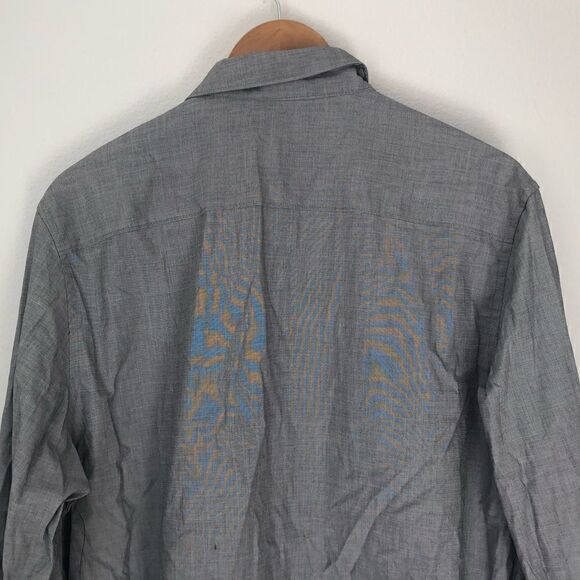 NWT CALVIN KLEIN Dress Shirt Gray Size Large - Picture 11 of 13